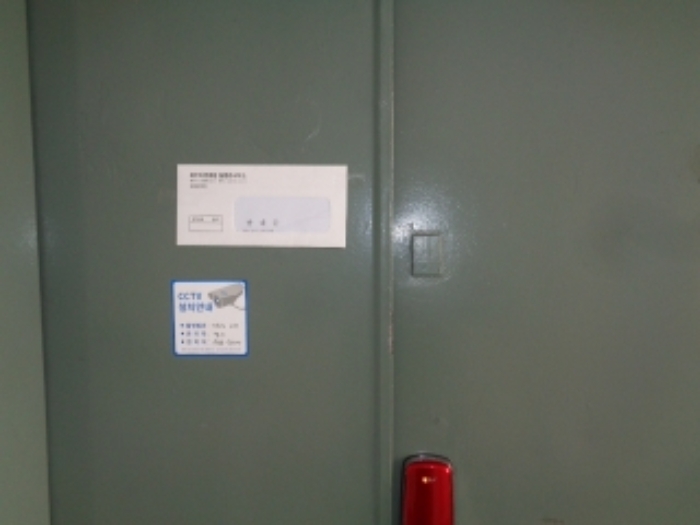 본 건(동광로 46) 4층 남측 안내문부착