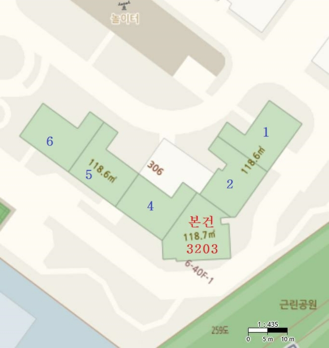 건물개황도(호별배치도)