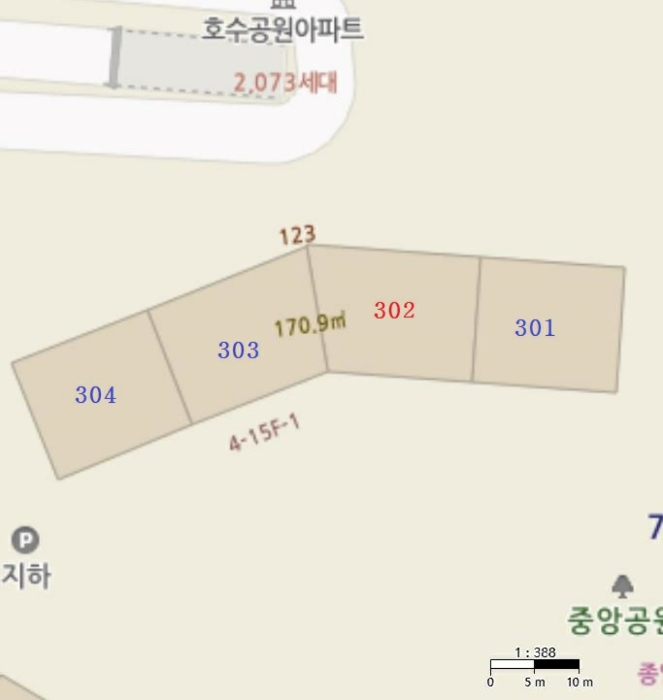 건물개황도(호별배치도)