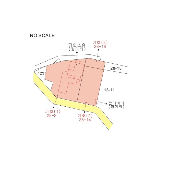 지적 및 건물개황도