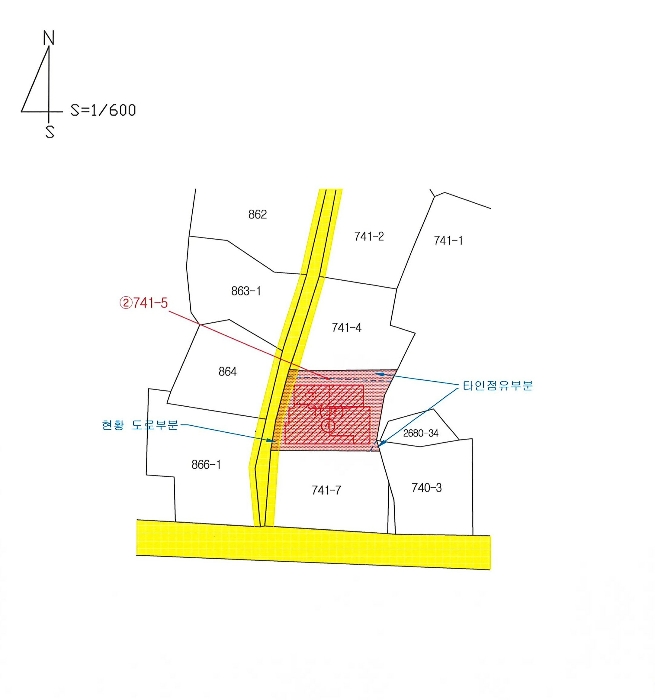 지적 및 건물개황도