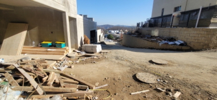 목록6 중간과 목록1 경계에서 목록8,9,2방향 전경