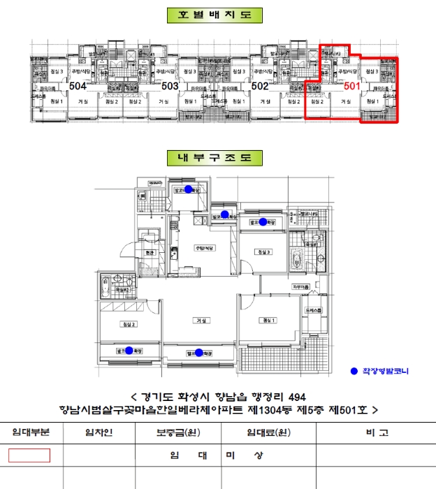 건물이용 및 임대상황