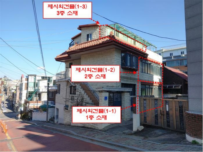 제시외건물(1-1, 1-2, 1-3)  전경