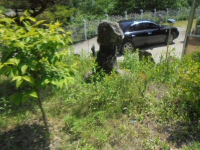 목적물 2번에 조경수, 조경석