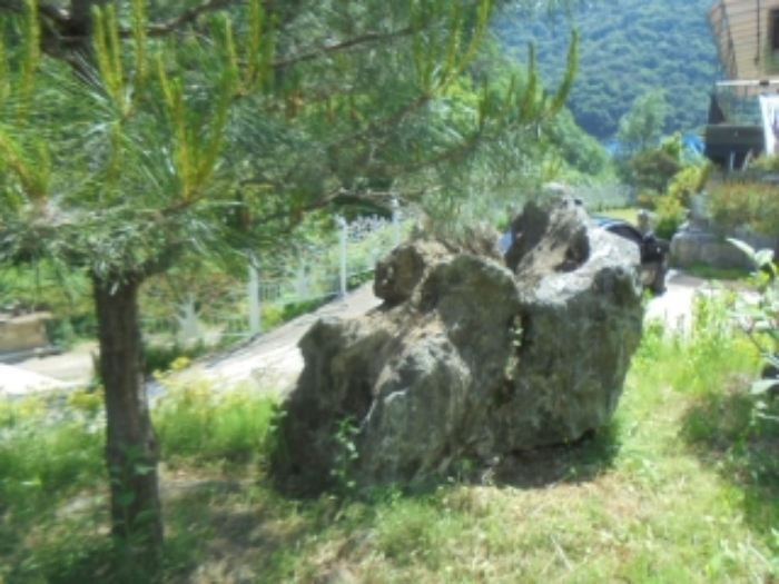 목적물 2번에 조경수, 조경석