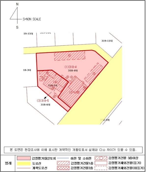 지적 및 건물개황도