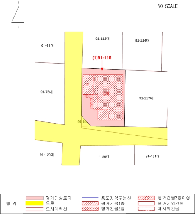 지적 및 건물개황도