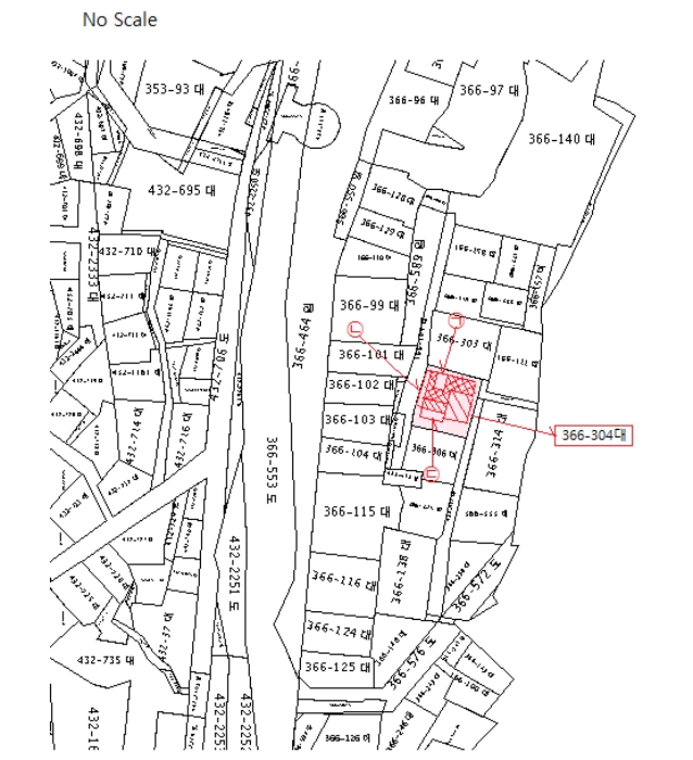지적 및 건물 배치도