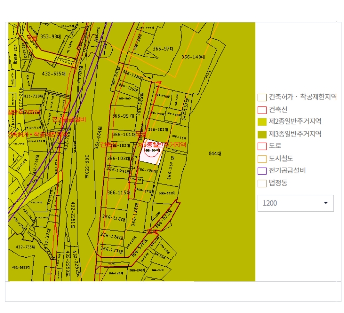 토지이용계획 도면