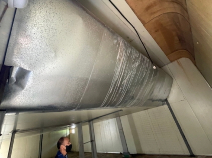 2층 소재 건조설비 송풍설비