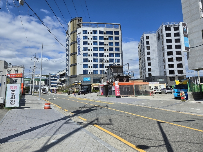 [본건 및 주변 전경 (남동 → 북서)]