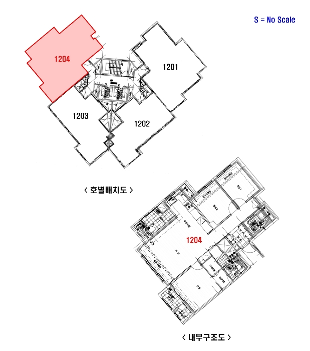 호별배치도 및 내부구조도