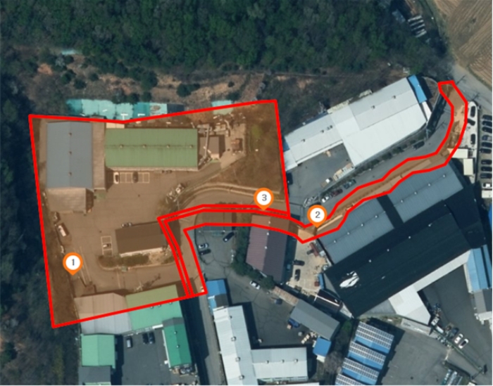 위 치 도(항공사진: 촬영년도 불명)