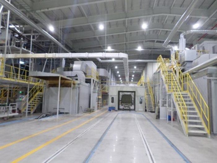 공장 내부 및 기계기구