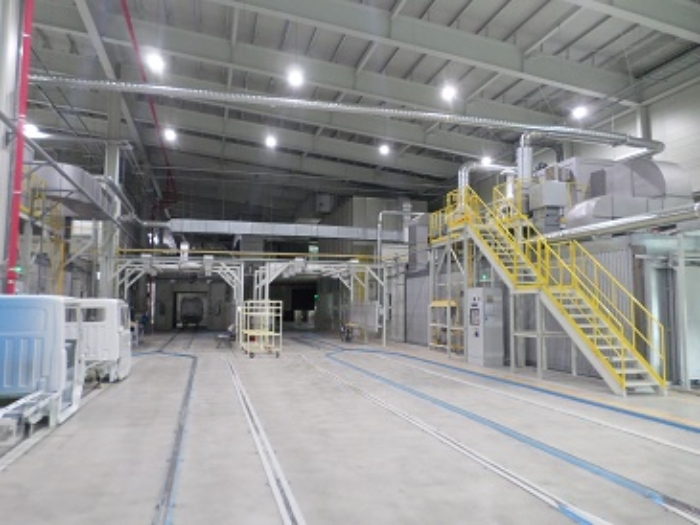 공장 내부 및 기계기구