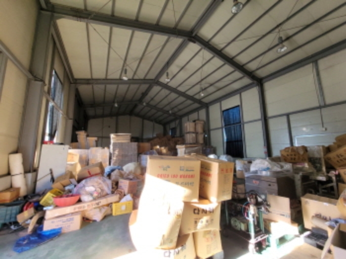 물건5번, 2층 공장 1층 내부 전경도.