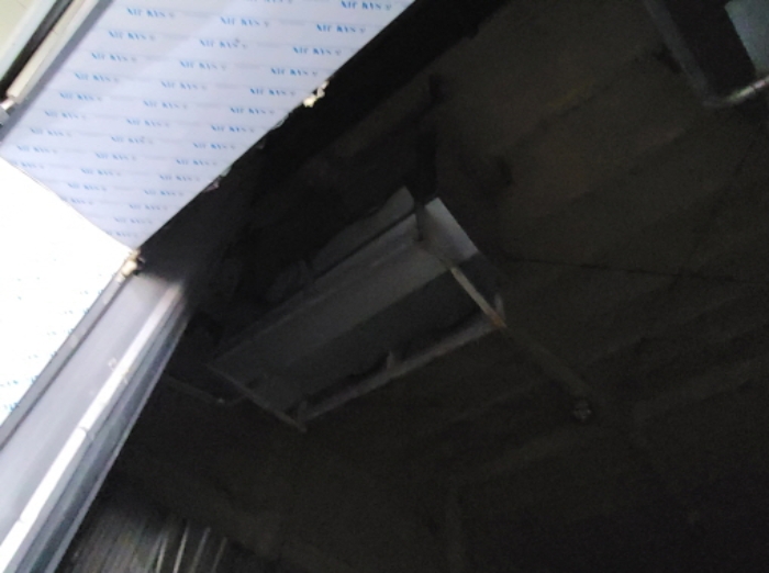 물건4번, 단층 미역가공시설은 대형 냉장실 2동 내부에 냉장기기 2대 소재함.