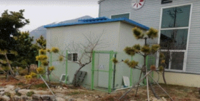 물건3번, 공장 입구변에 수변진설비 시설 소재함.