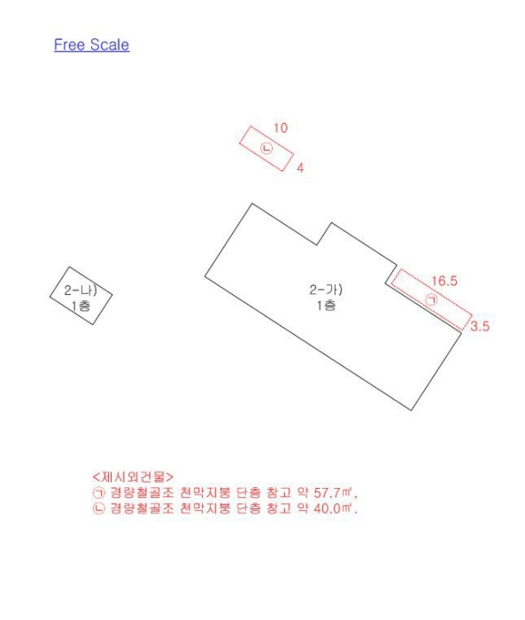 지적 및 건물개황도