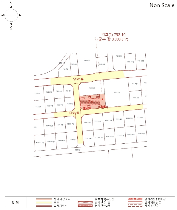 지적 및 건물개황도