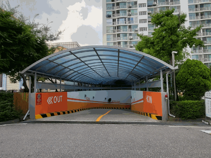 본단지 지하주차장 진출입