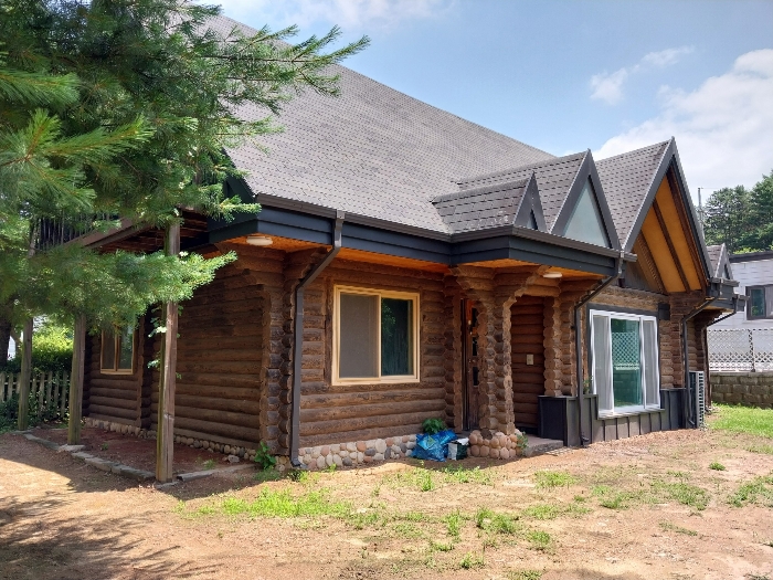 남서측에서 촬영