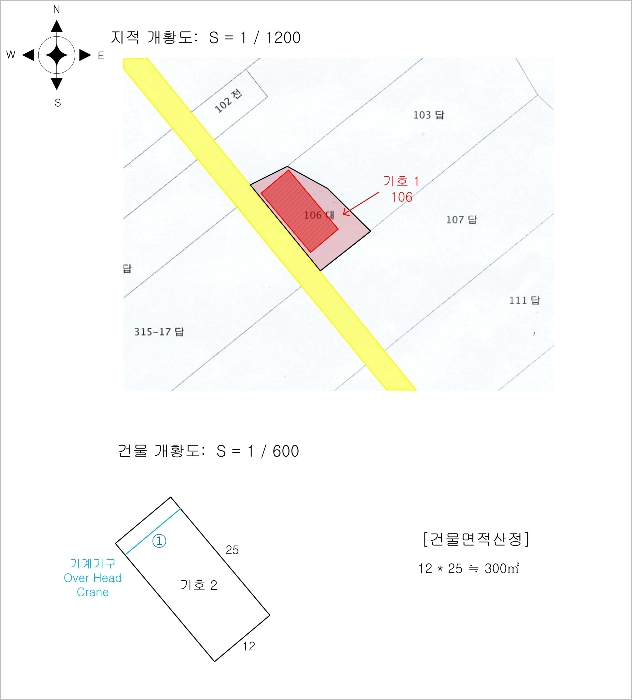 지 적 및 건 물 개 황 도