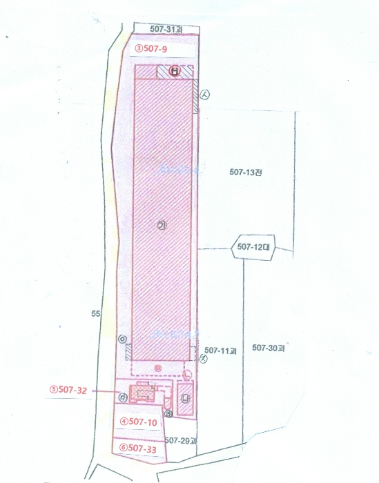 지적 및 건물개황도