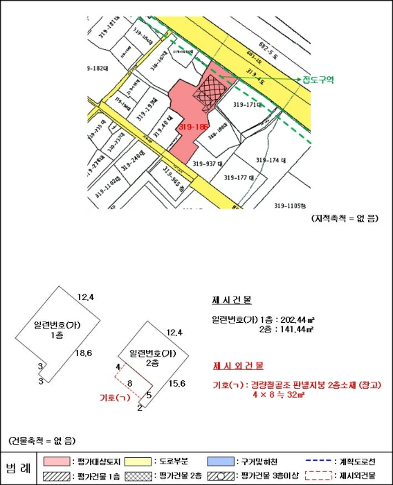 지적 및 건물개황도