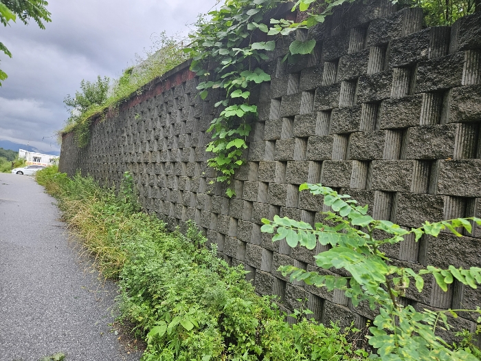 기호 3 도로 및 축대 조성 부분
