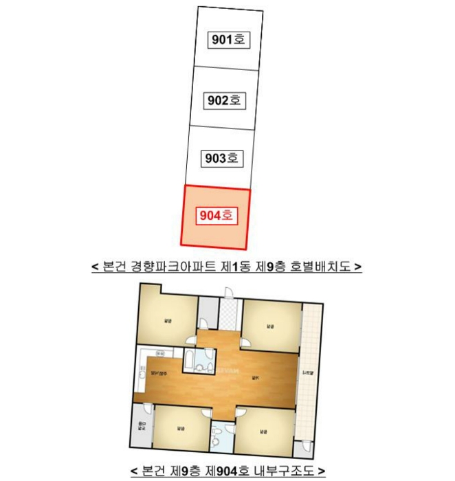 호별배치도 및 내부구조도