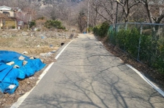 목록 10도로, 목록9 전 전경(우측 KT&G 강화수련원)