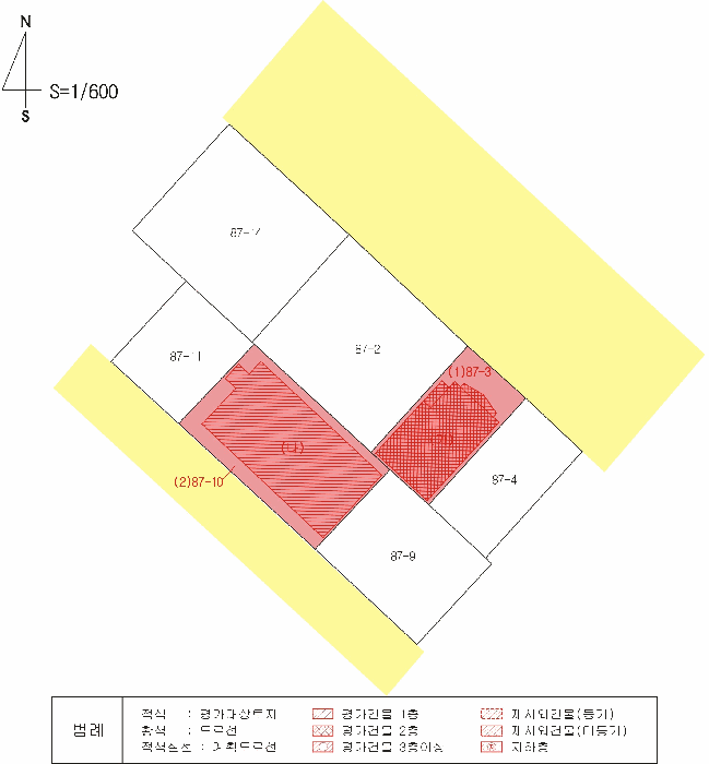 지적 및 건물개
