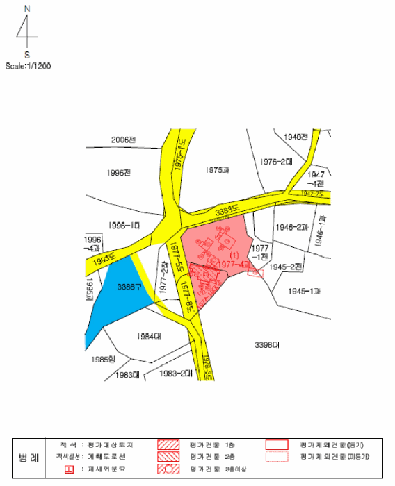 지 적 및 건 물 개 황 도