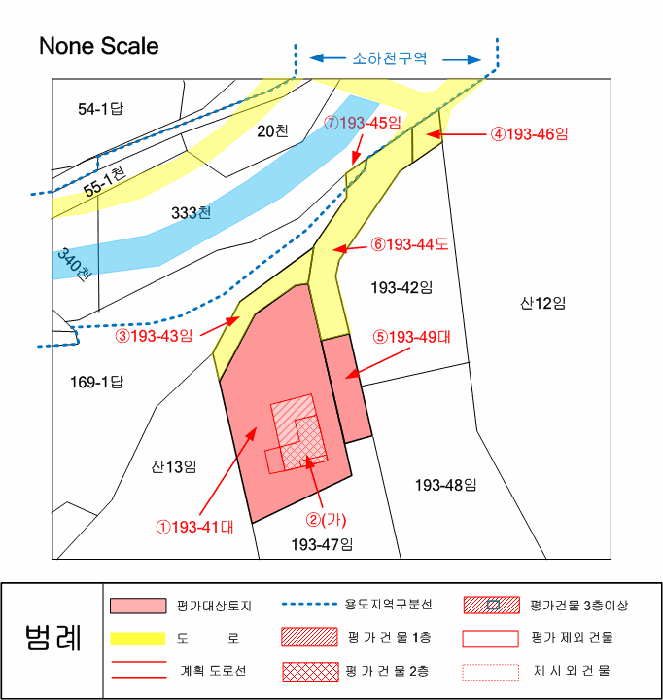 지 적 및 건 물 개 황 도