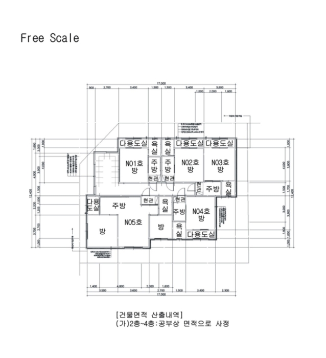 건물개황도 및 내부구조도