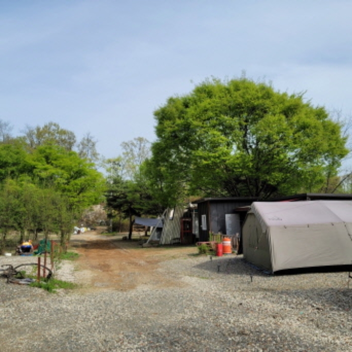 목록3 토지 및 제시외 텐트 전경