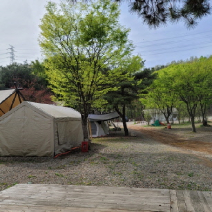 목록3 토지 및 제시외 텐트 전경