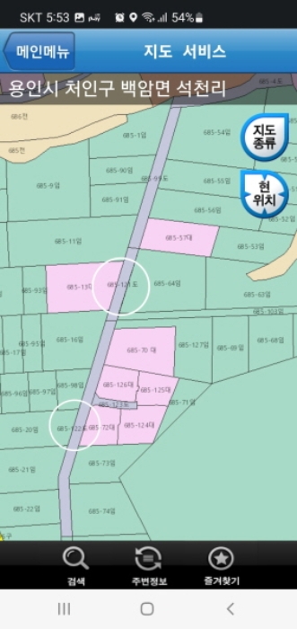 목록2,3 지적약도