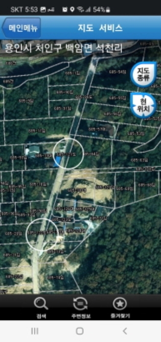 목록2,3 지적항공사진