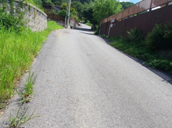 현장사진[목록 15번: 영동리 50-11 토지(도로) 부근)