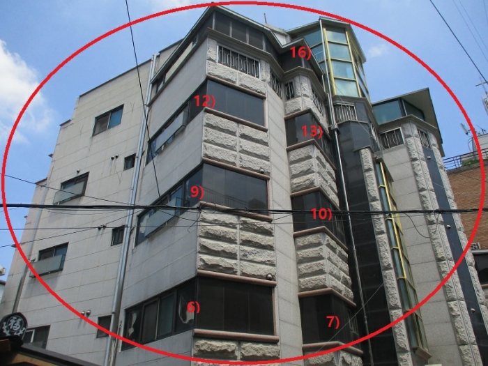 본  건
[제시외 건물 기호6),7),9),10),12),13),16)]