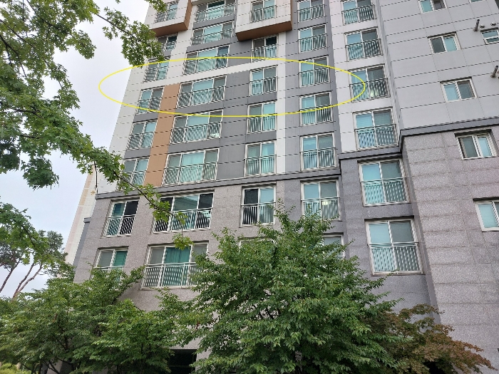 본건세대 남서측 전경