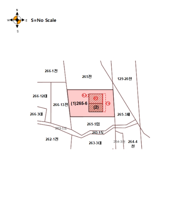 지적 및 건물개황도