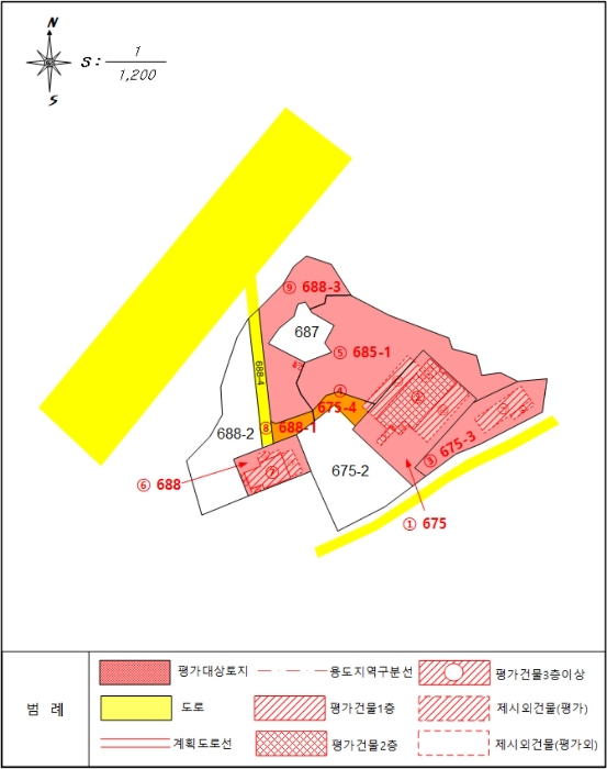 지적 및 건물개황도