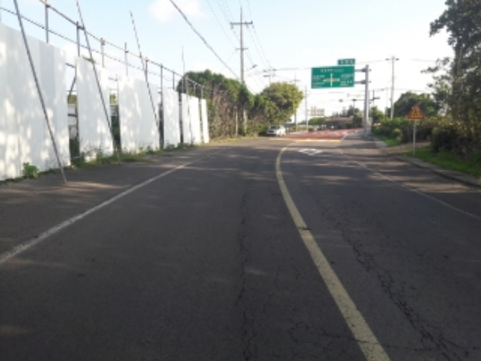 본건 부동산 인접 도로 전경