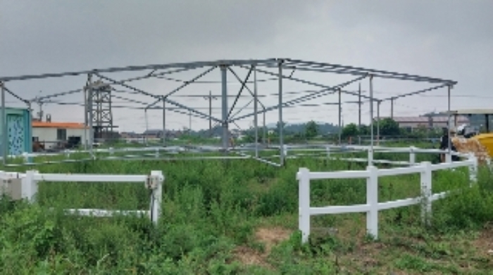 소재지1(교래리 산60-45) 지상에 소재한 철파이프조 구조물