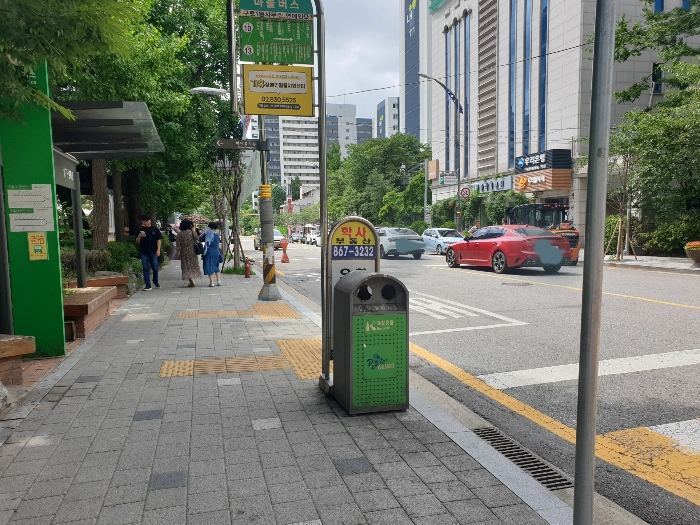 인접 도로 모습