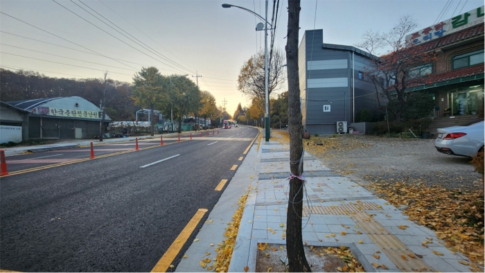 인접 도로 전경